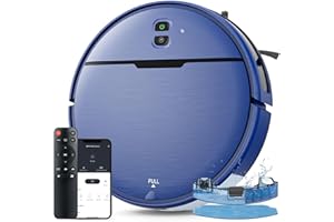 IMARTINE Robot Vacuum and Mop Combo, 2-in-1 Robot Vacuum Cleaner with Strong Suction, Compatible with APP/Home Integration, Schedule, Long battery life, Tangle-free, Ideal for Pet hair and Low Pile carpets