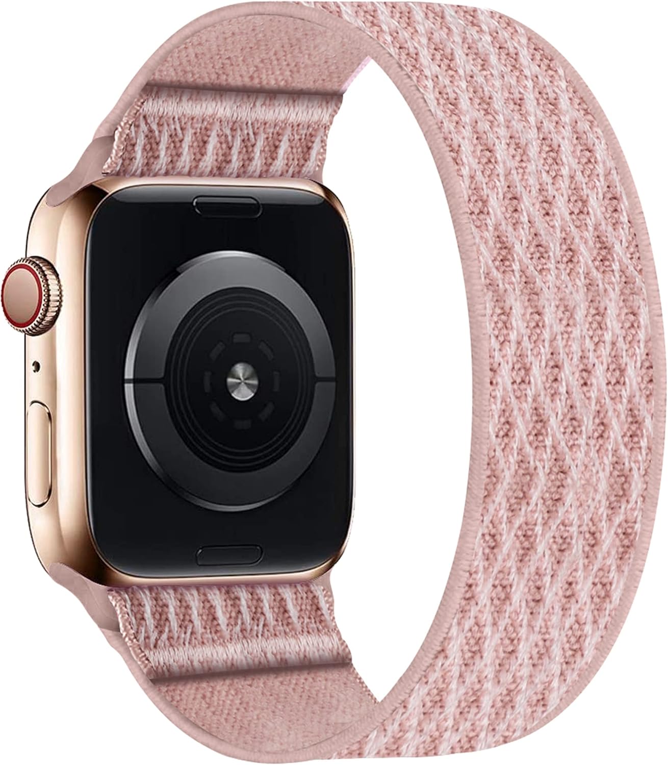 ENJINER Stretchy Nylon Solo Loop Bands Compatible with Apple Watch 38mm 40mm 42mm 44mm iWatch Series 6 SE 5 4 3 2 1 Strap, Sport Elastic Braided No Buckles Clasps Women Men Replacement Wristband