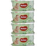 Huggies Baby Wipes Natural Care with Aloe Vera, 56 Count (Pack of 4)