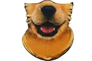Obacle Animal Face Mask Neck Gaiter for Sun Dust Wind Protection for Men Women