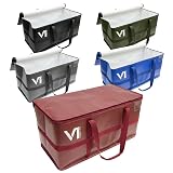 Moving Bags Heavy Duty, Packing Bags For Moving, Ultra Reinforced Camping Cargo Bag, Waterproof Canvas Storage Bins with Lids, Sturdy Extra Large Tote Bag with Zippers and Handles, Set of 5 Colors