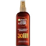 GARNIER Ambre Solaire Bräunungsöl – SPF2, Mit Kokosduft, 200 Ml