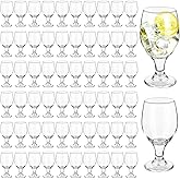 Patelai Set of 60 Clear Glasses 13.5 oz Water Goblet Glass Stemmed Water Glasses for Juice Wine Beer Tea Milk Cold Beverages Drinks Dishwasher Safe
