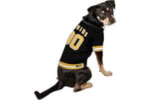 Pets First NHL Boston Bruins A Premium Big Jersey for Dogs & Cats, Black, XX-Large (BRU-4006-XXL)