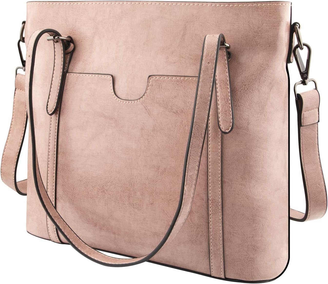 Large Tote Bag for Women, Soft PU Leather Handbag for Ladies with Crossbody Strap, Top Handle Women’s Work Shoulder Satchel Bag