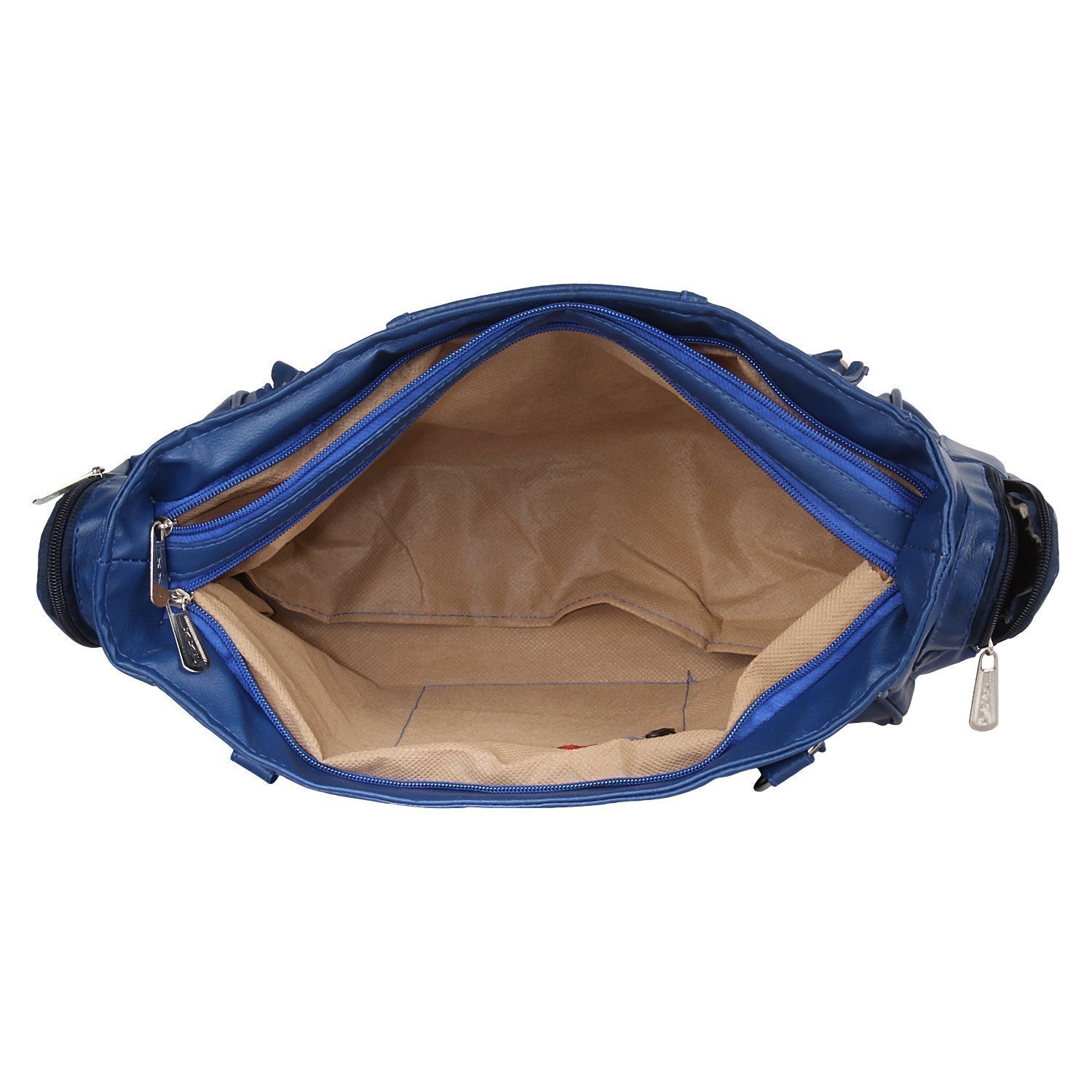 marie lorna women's stylish pu hand bag (blue)-item220