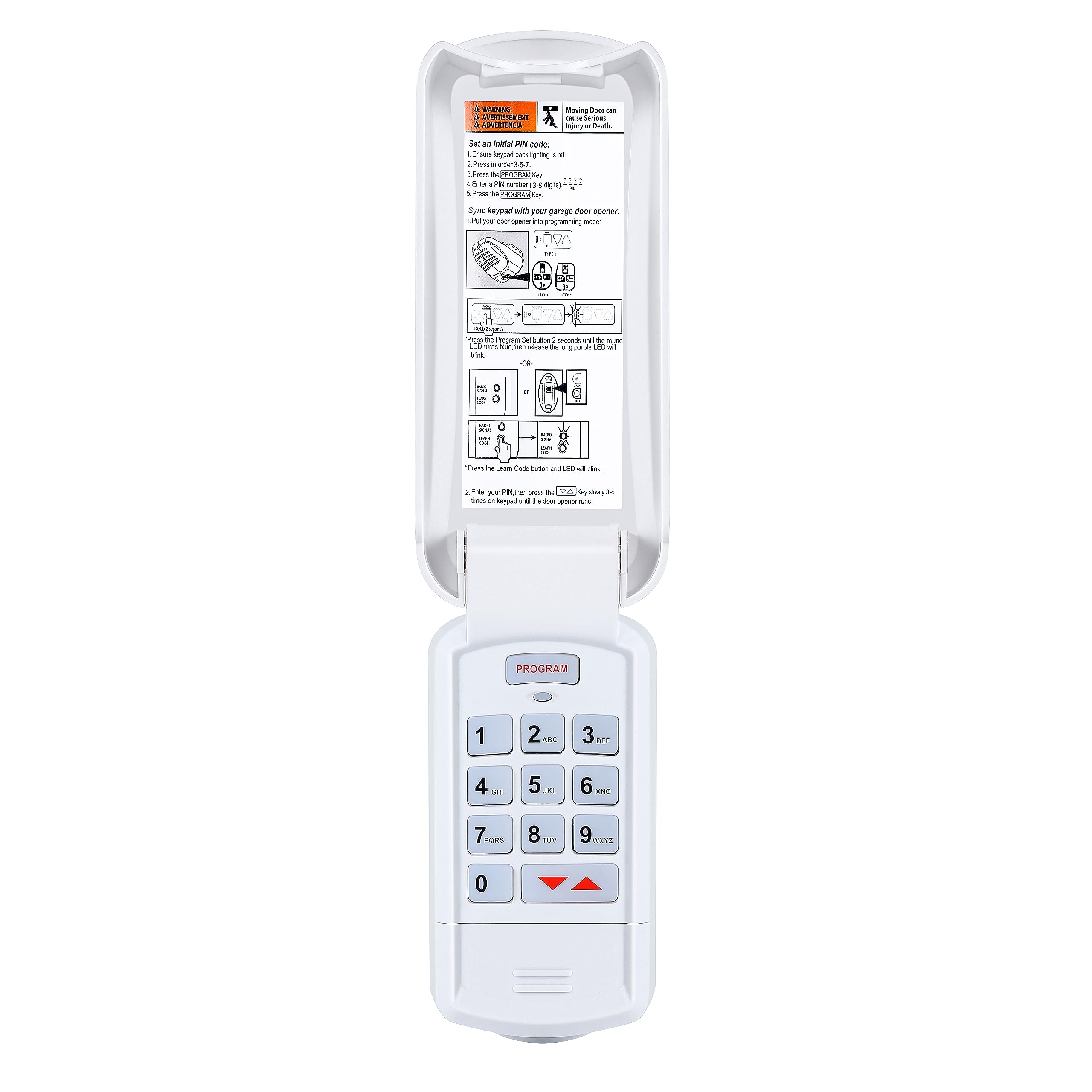 Photo 1 of 1 for GK-R Wireless Genie Garage Door Opener Keypad, Compatible with All Intellicode Genie Garage Door Opener, Auto-Seek 315/390MHZ, 3-Year-Warranty