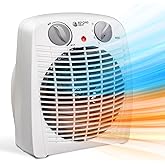 BEYOND HEAT Portable Space Heater, 1500W Small Fan Heater with Adjustable Thermostat Overheat Protection, Ideal for Desktop, 