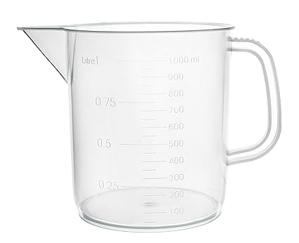 Eisco Labs 1000ml Polypropylene Beaker With Handle And Spout 50ml Graduations Amazon Com Industrial Scientific
