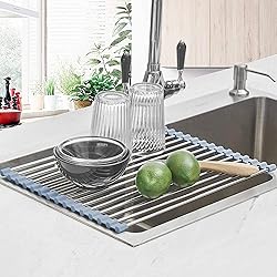 Seropy Roll Up Dish Drying Rack, Over The Sink Dish