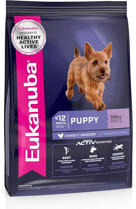 eukanuba growing puppy small breed chicken