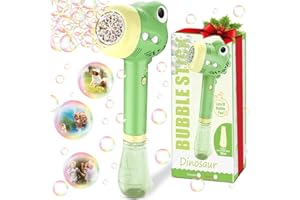 ZERHUNT Bubble Machine for Kids | Outdoor Toys for Toddlers Age 3-5 | Perfect as a Gift for Party Favors Birthdays Valentine Halloween and Christmas | Battery Operated Bubble Wand for Easy Outdoor Use