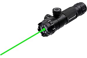 Survival Land LS-300 Shockproof 532nm Tactical Green Laser Sight, Rifle Gun Scope – Includes 20mm Picatinny Rail, 1” Barrel Mounts and Remote Pressure Switch