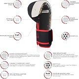 AQF Boxing Gloves Kids Adults 6oz-16oz Training Muay Thai Gloves Red 12oz view 4