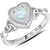 JXJL Heart Cremation Ring for Ashes: 925 Sterling Silver Forever in My Heart Carved Urn Keepake Rings Memorial Jewelry for Women Men