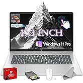 HP 17.3 inch Touchscreen Laptop for Business & Students - w/Accessories • 250nits Diagonal HD+ Display • AMD Ryzen 5 7530U • Fast Charge • Wi-Fi 6 • Win 11 Pro • 16GB RAM • 512GB SSD