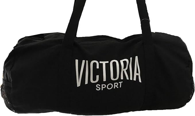 victoria secret black duffle bag