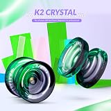 MAGICYOYO K2 Crystal Yoyo Dual Purpose Beginner to Unresponsive Black Green view 7