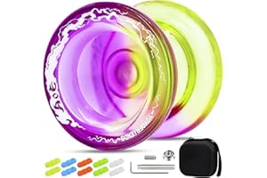 AOE Dual Purpose Yoyo for Kids 8-12 & Adults, Professional Finger Trick Yoyo Responsive Yoyos with KK Bearing, 10 Yo-yo Strin