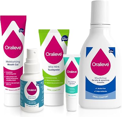 Oralieve Dry Mouth Relief Kit - Gel, Spray, Toothpaste & Mouthwash