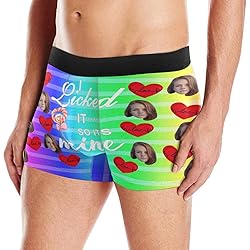 Custom Face Boxer Briefs, I Licked You So It's Mine