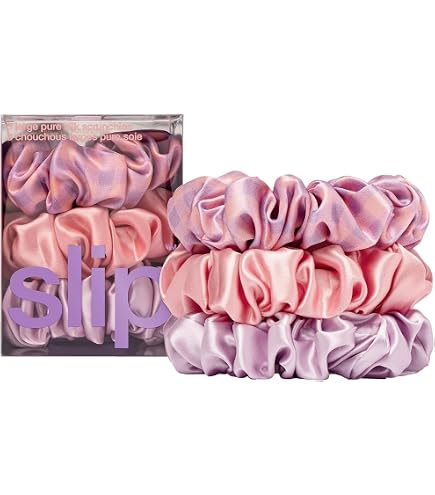 Amazon.com : Lunya Washable Silk Scrunchies - Mulberry Silk  display picture 2