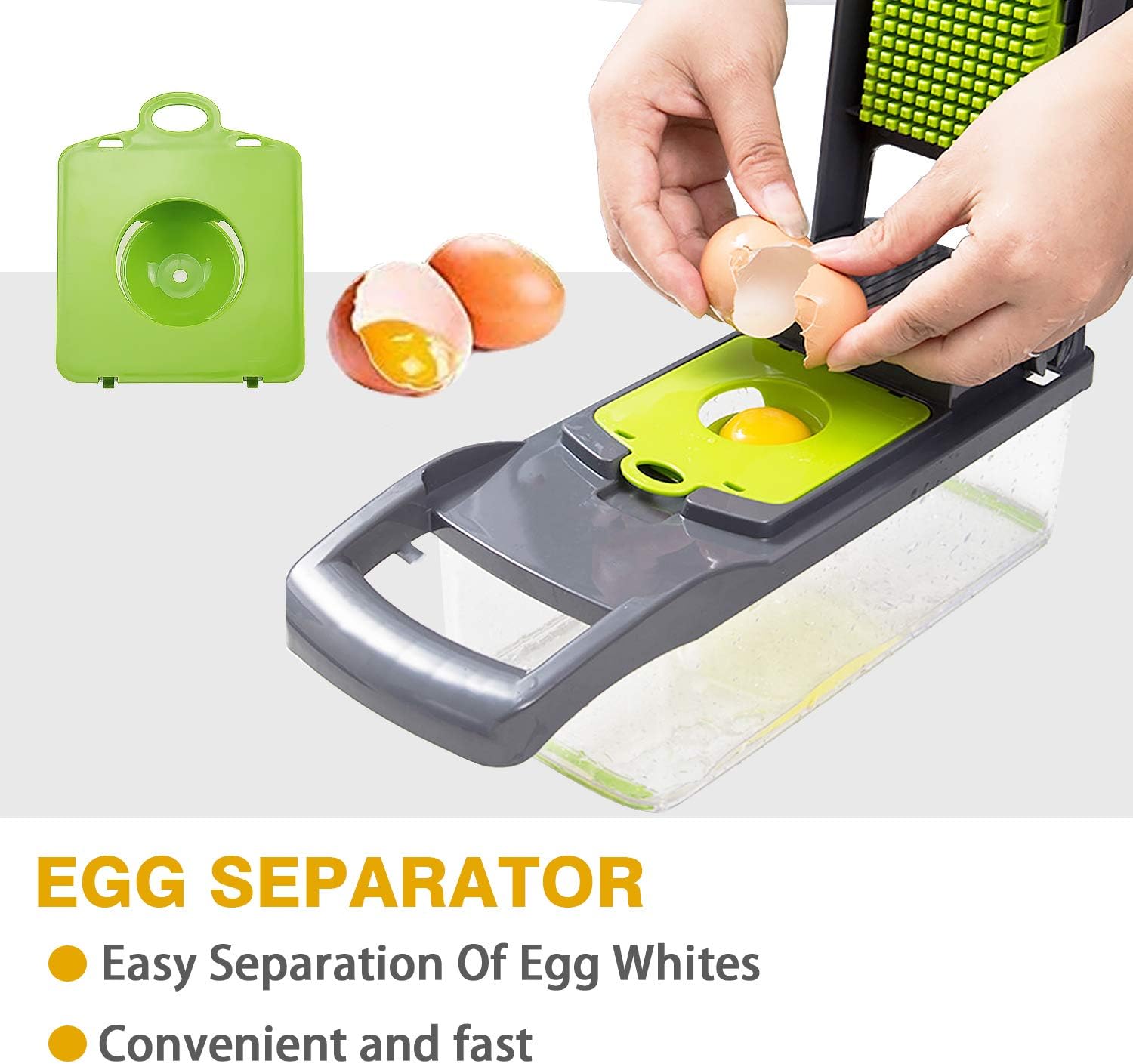 Newthinking Multifunction Vegetable Chopper, 14 in 1 Salad Cutter Food Dicer Veg Chopper with 7 Blades for Kitchen - Image 5