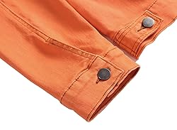 LAMKUKU Mens Denim Jacket Ripped Slim Jean Jacket