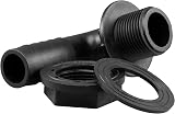 Cost Wise Water Butt Elbow 3/4 BSP to 3/4 Barb with Nut & Washer view 7