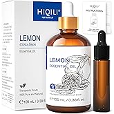 HIQILI Lemon Essential Oil, Household Cleaning, Air Purification, Skin Care, Can be Added to Cleansers, Sprays, Body Lotions 