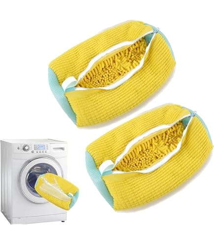 2 Schuh-Wäschenetze Aus Acryl – Mit Reißverschluss – Für Waschmaschine, Reise, Aufbewahrung