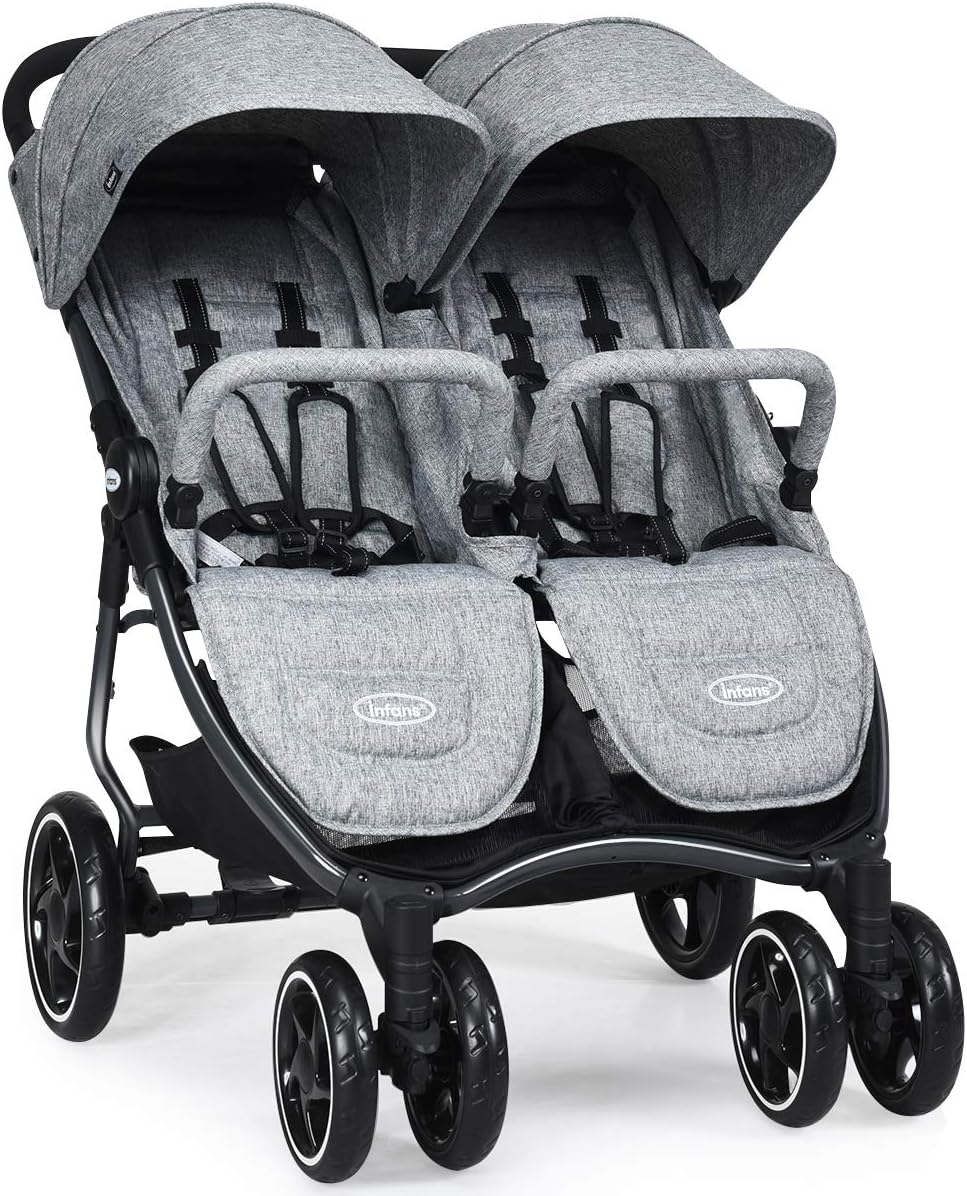 Mockingbird Stroller INFANS Double Stroller Side-by-Side For