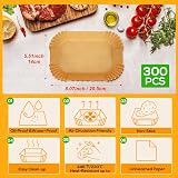 YQL Disposable Air Fryer Liners 300pcs for Ninja Twin Zone 7.6L–9.5L view 2