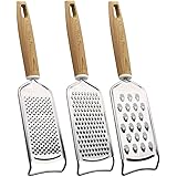 MGLIMZ Handle Cheese graters for Kitchen,Stainless Steel Multi-Purpose Food Grater Slicer for Vegetable Fruit Chocolate (3PCS