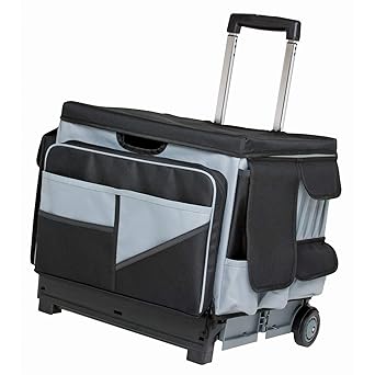 ECR4Kids - ELR-0549B MemoryStor Universal Rolling Cart and Organizer Bag Set