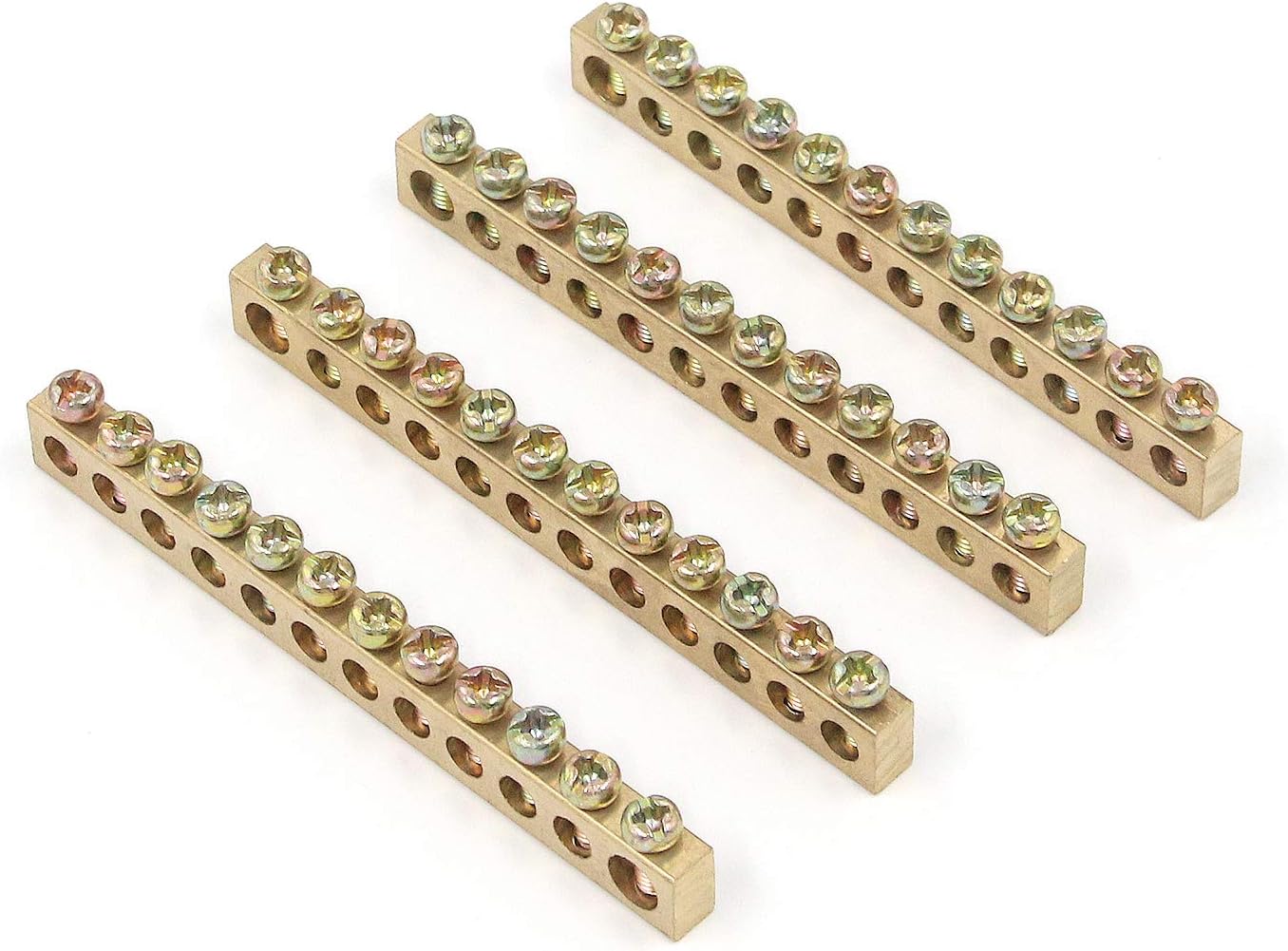 MTMTOOL 12 Positions Terminal Ground Bar 4Pack Electrical Grounding