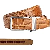 Nexbelt Aluminum Alligator Ratchet Golf Belt – For Casual Wear and Golfing - Quick Release Button – Fits up to 50" Waist