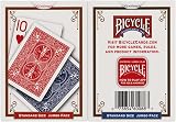 Bicycle Jumbo Standard Playing Cards Two Decks Red Blue Air Cushion Finish view 3