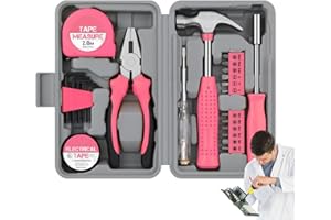Basic Tool Kit, Home Tool Set, Small Tool Box Kit Pink, Small Tool Kit, Tools & Home Improvement, Home Tool Set - All Purpose