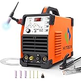 HITBOX AC/DC TIG Welder 200A 6-in-1 with Pulse & Square Wave, HF Start Aluminum TIG, MMA/Stick Welder, 220V IGBT Inverter, Di