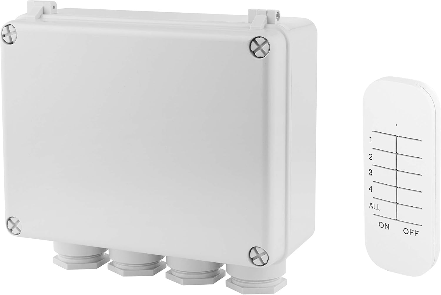 Smartwares Plug & Connect Garden kit, Multi-channel switching box and remote control for outdoor lighting control - Image 3