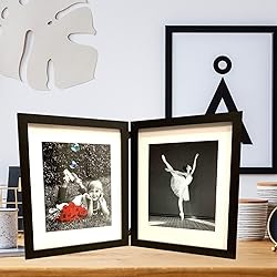 Tasse Verre 11x14 Black Folding Picture Frames With