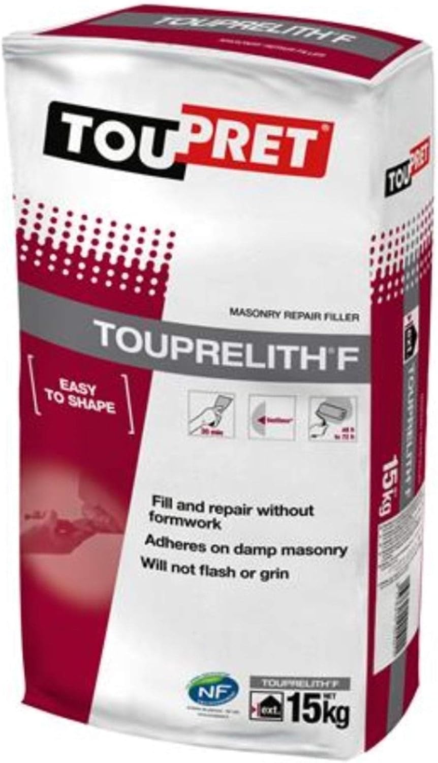 Toupret 66205 Touprelith Masonry Repair Filler, Grey - Image 4