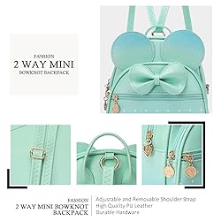 KL928 Girls Mini Backpack Bowknot Polka Dot Cute