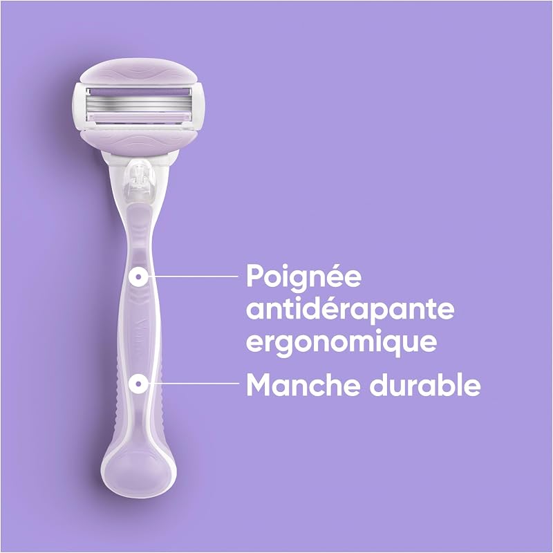 Lames de Rasoir Femme, 4 Rechanges ComfortGlide Breeze