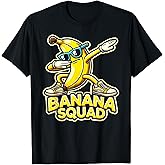 Banana Squad Funny Dabbing Banana Food & Dab Funky Fruit T-Shirt