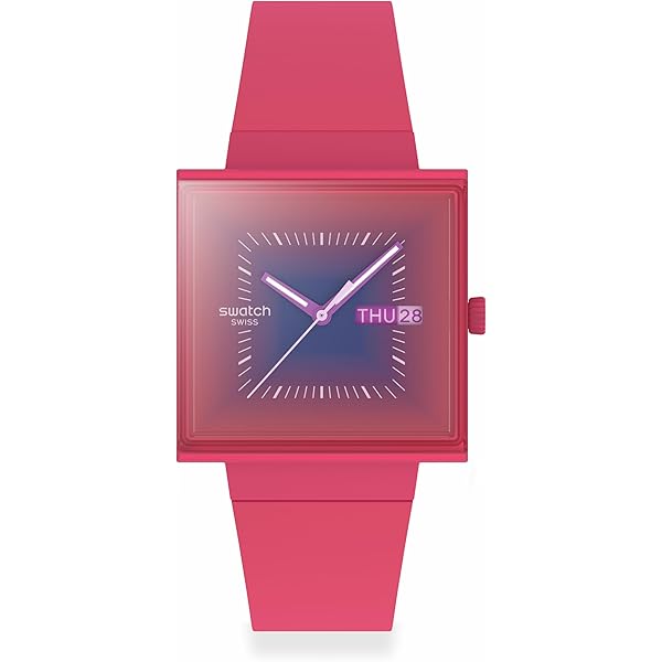 Amazon.com: Swatch Square Bioceramic Unisex Watch Casual