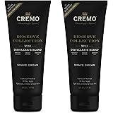 Cremo Barber Grade Distillers Blend (Reserve Collection) Shave Cream, Astonishingly Superior Ultra-Slick Shaving Cream Fights
