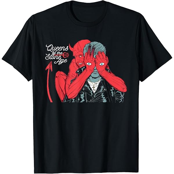 Amazon.com: Official Queens Of The Stone Age Illustrated T