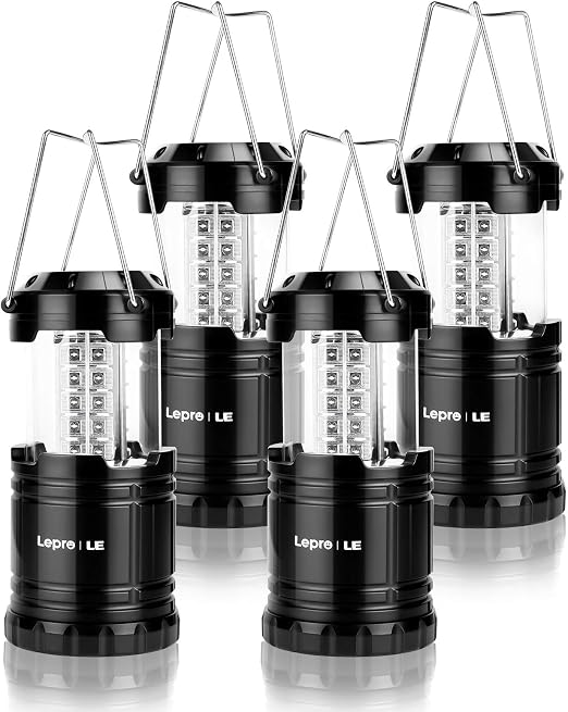 Lepro LED Camping Lantern, Super Bright, Battery Powered, IPX4 Water